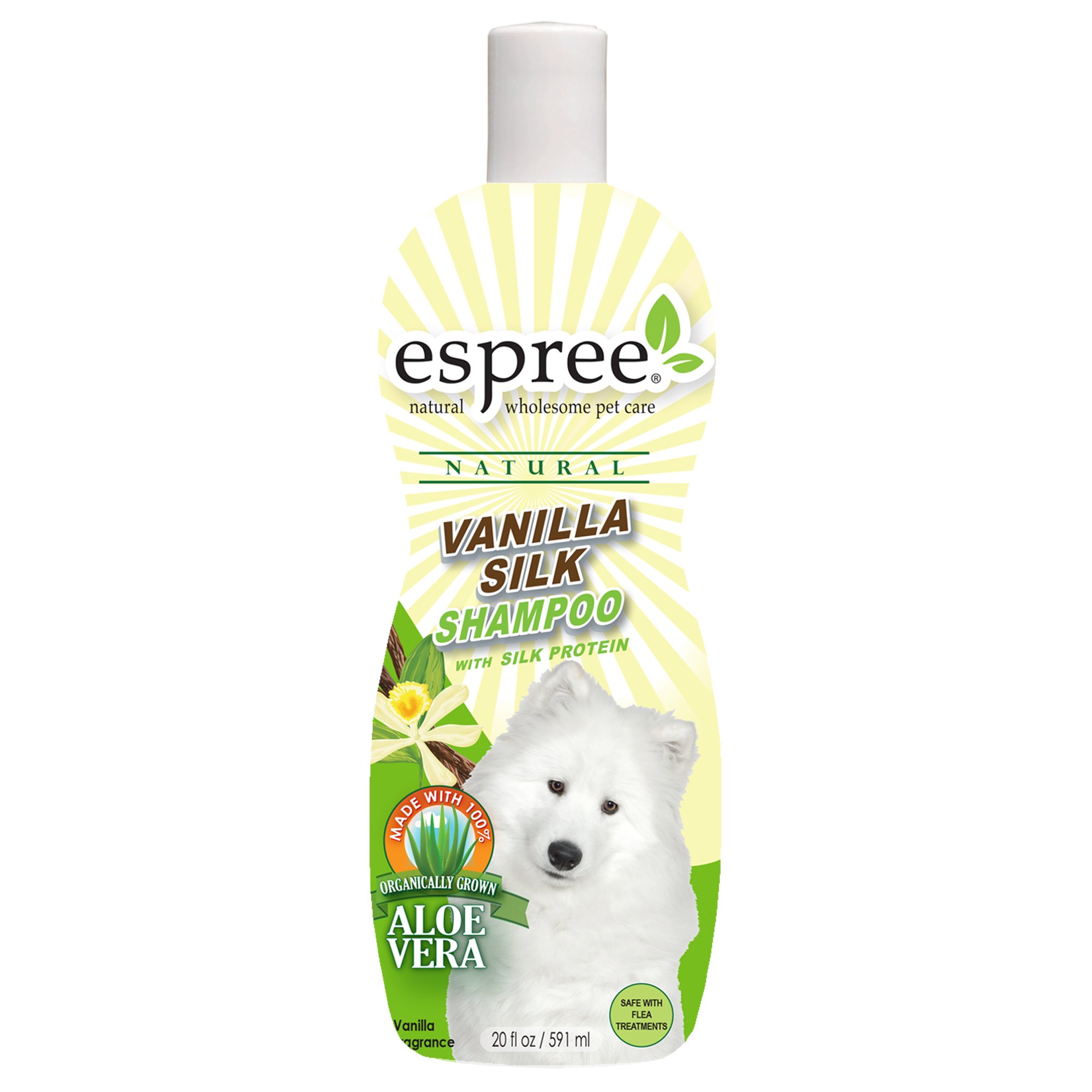 

Шампунь универсальный для котов и собак ESPREE Vanilla Silk Shampo 591 мл Espree BGL-ES-157