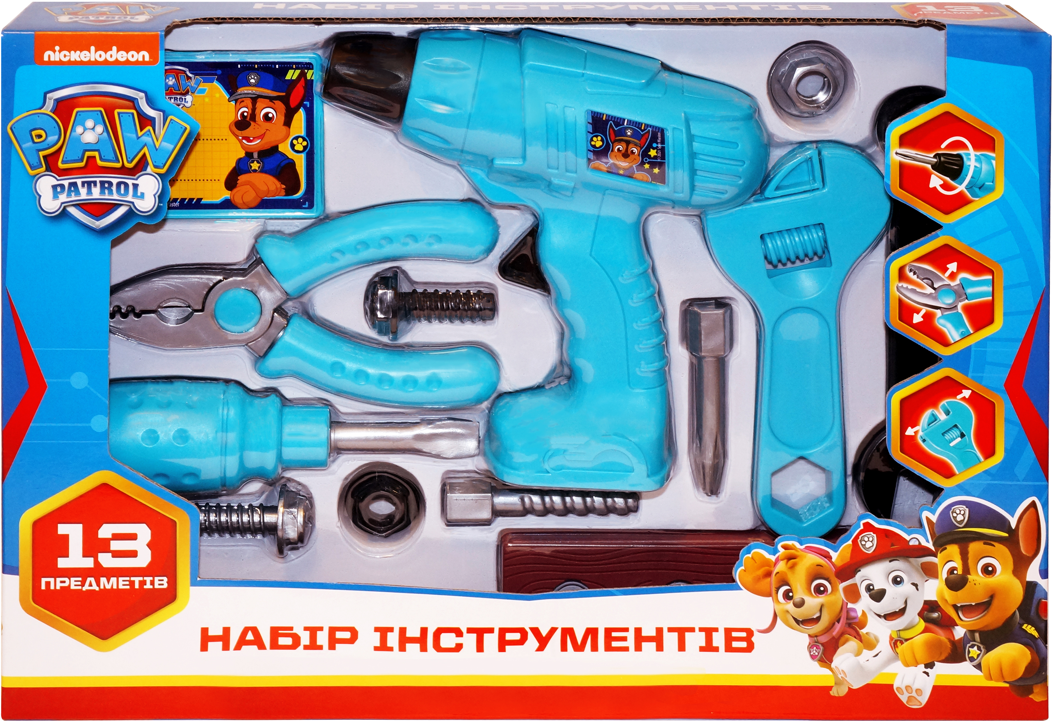 

Игровой набор Перо Paw Patrol Набор инструментов 13 предметов (121610)