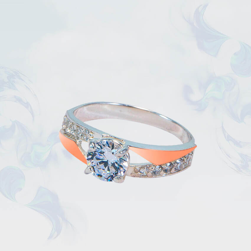 

Кольцо из серебра с золотыми вставками SilverUA модель 176 (размер 22)