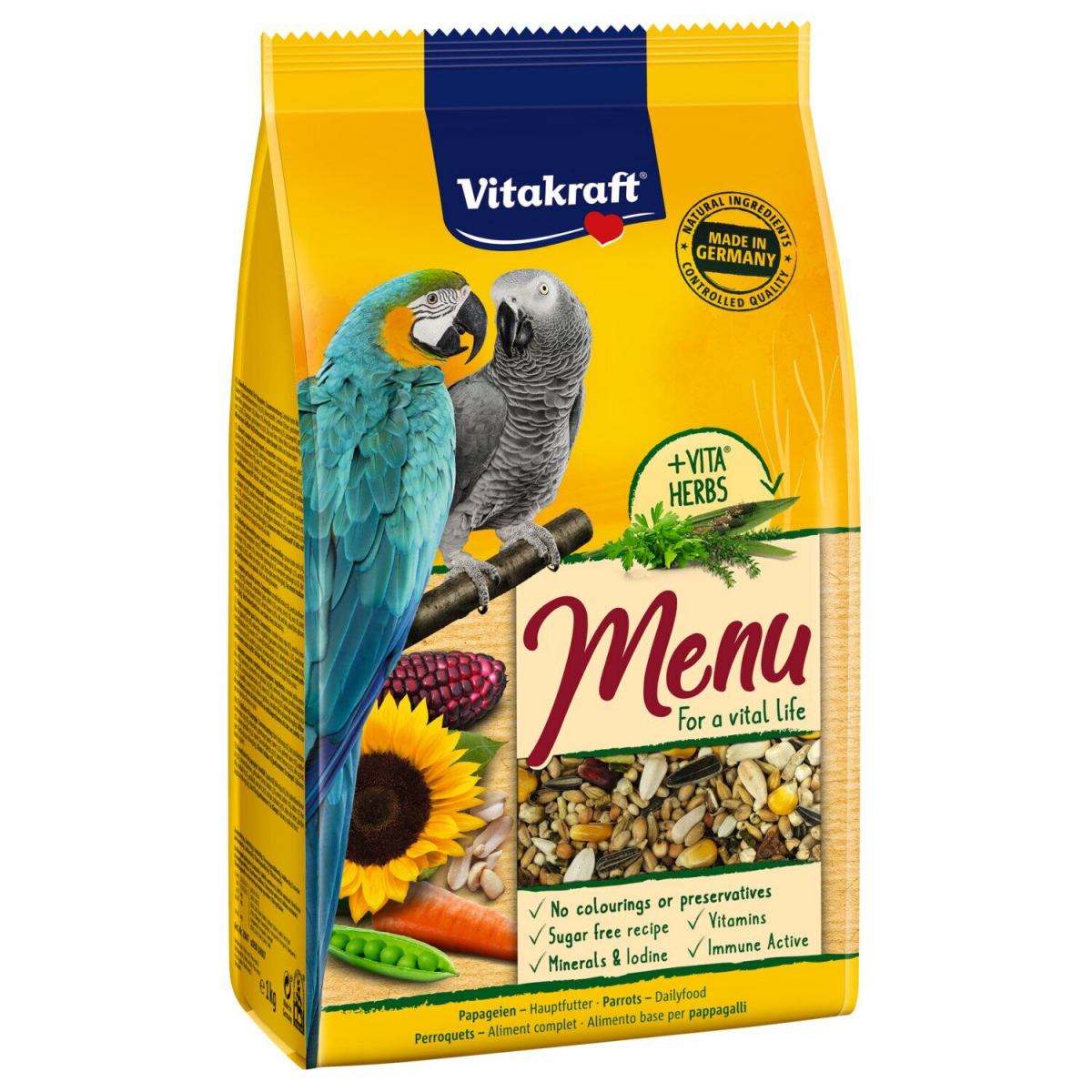 

Корм для крупных попугаев Vitakraft Premium Menu 3 кг BGL-VK-27