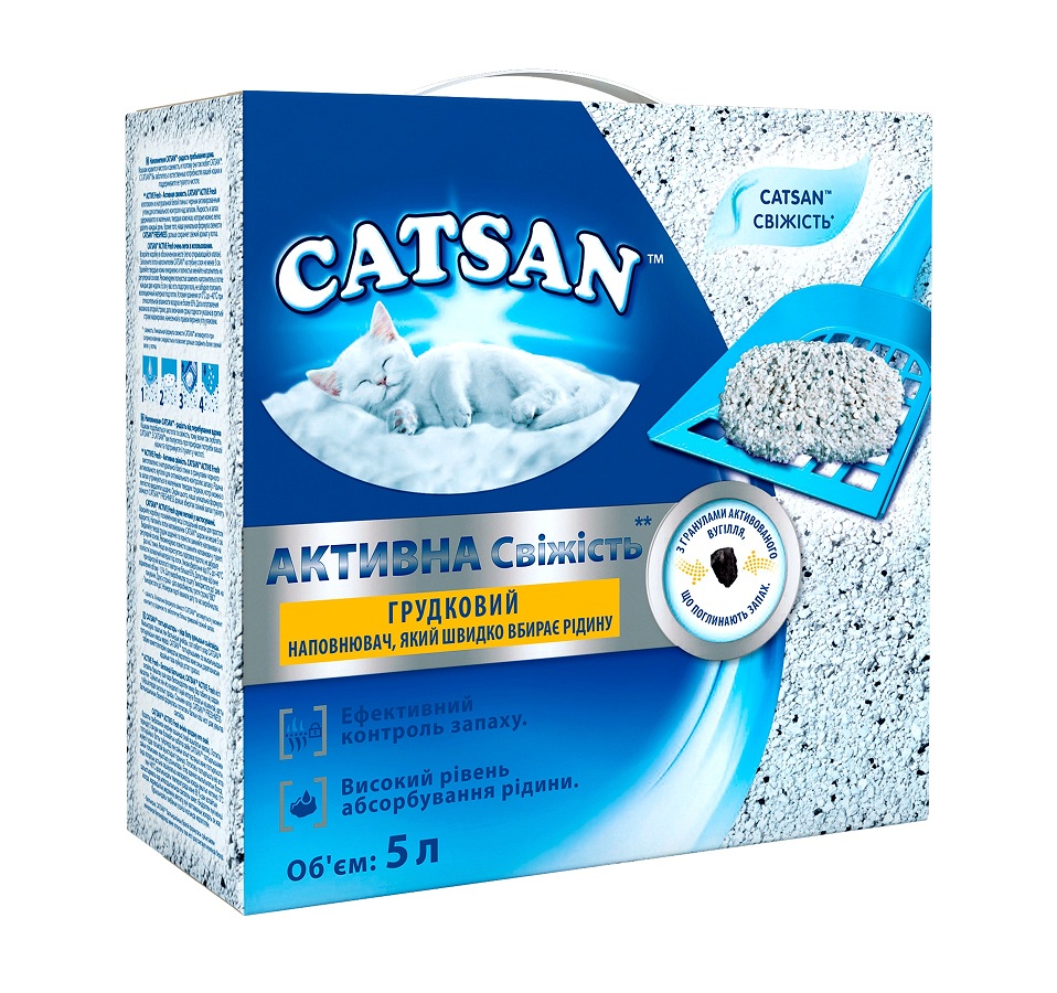 

Комкующийся наполнитель Active Fresh 5л CatSan BGL-MA-01