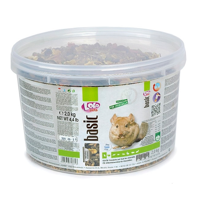 

Полнорационный корм для шиншилл LoLo Pets basic for Chinchilla 2 кг LoLo PETS BGL-LO-63