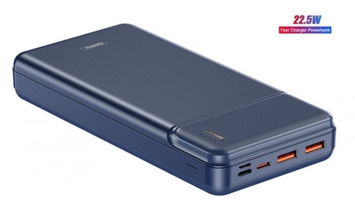

Павербанк Remax Quick Charge 22.5W 30000 |2xUSB/Type-C, PD/QC| Blue