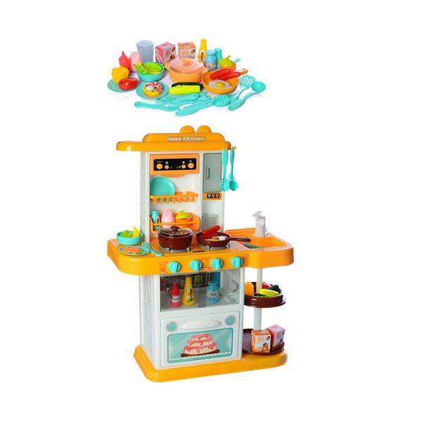 

Игровой набор Кухня LIMO TOY 889-165-166 Оранжевая ( без функции пара)