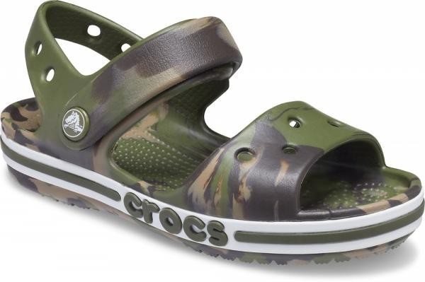 

Сандалии Crocs Bayaband Marbled Sandal 23 с6 13,5см зеленые хаки