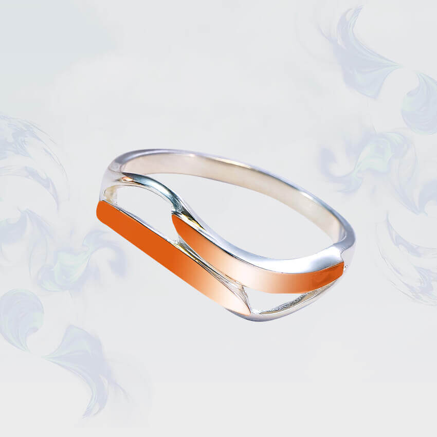 

Кольцо из серебра с золотыми вставками SilverUA модель 206 (размер 20)
