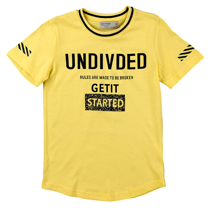 

Футболка для мальчика GLO-STORY (144111707130230) 116 см желтый