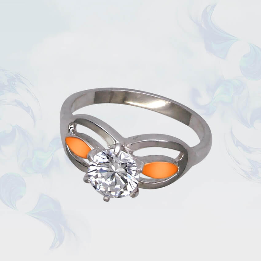 

Кольцо из серебра с золотыми вставками SilverUA модель 110 (размер 18,5)