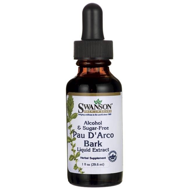 

Жидкий экстракт коры Pau Д'Арко (без алкоголя и сахара), Pau D'Arco Bark Liquid Extract (Alcohol- & Sugar-Free), Swanson, 29.6 мл
