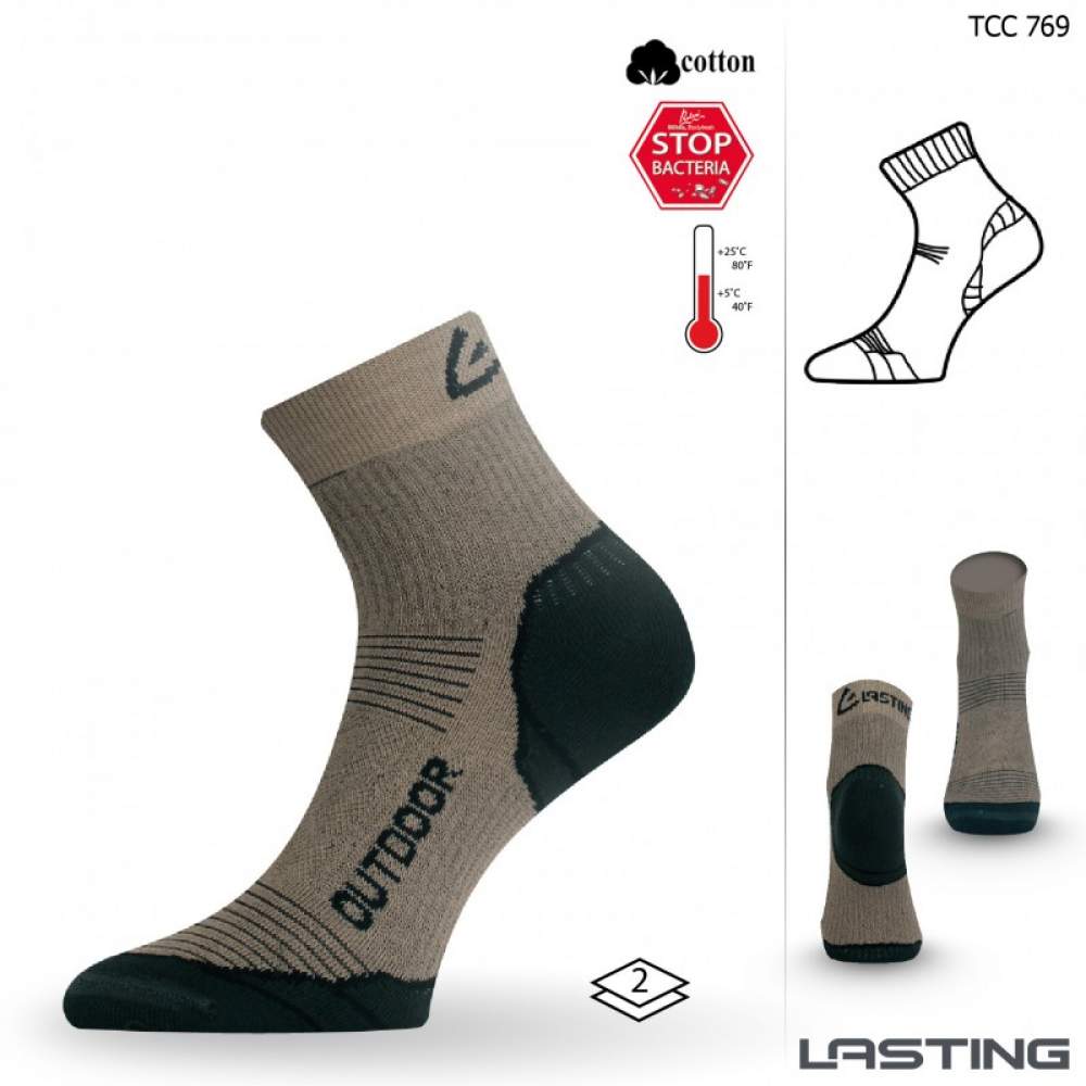 

Термоноски трекінг Lasting TCC 769 - S (34-37) - бежевий