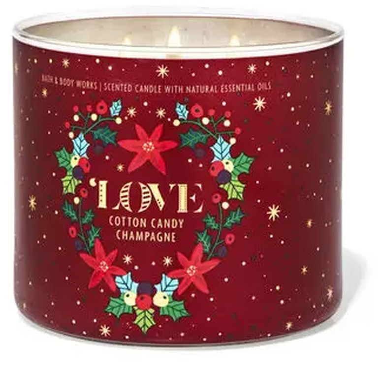 

Свеча ароматизированная Bath and Body Works COTTON CANDY CHAMPAGNE 3-Wick Candle 411 г
