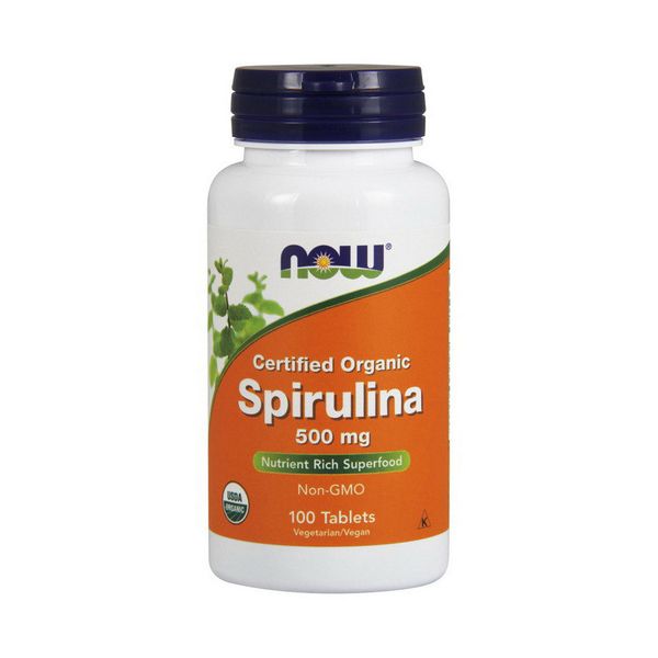 

Спирулина Now Foods Spirulina 500 mg organic (100 таб) (103052)