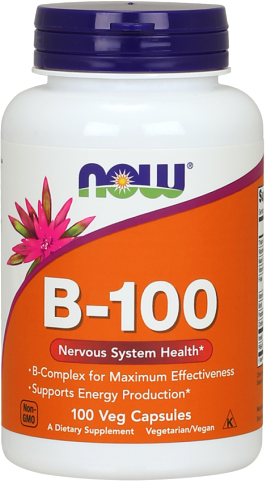 

Витамины Now Foods B-100 100 веган капсул (552005)