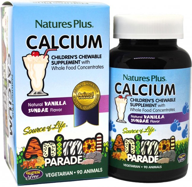 

Витамины Nature's Plus Calcium Children's Animal Parade 90 Chewable Tabs