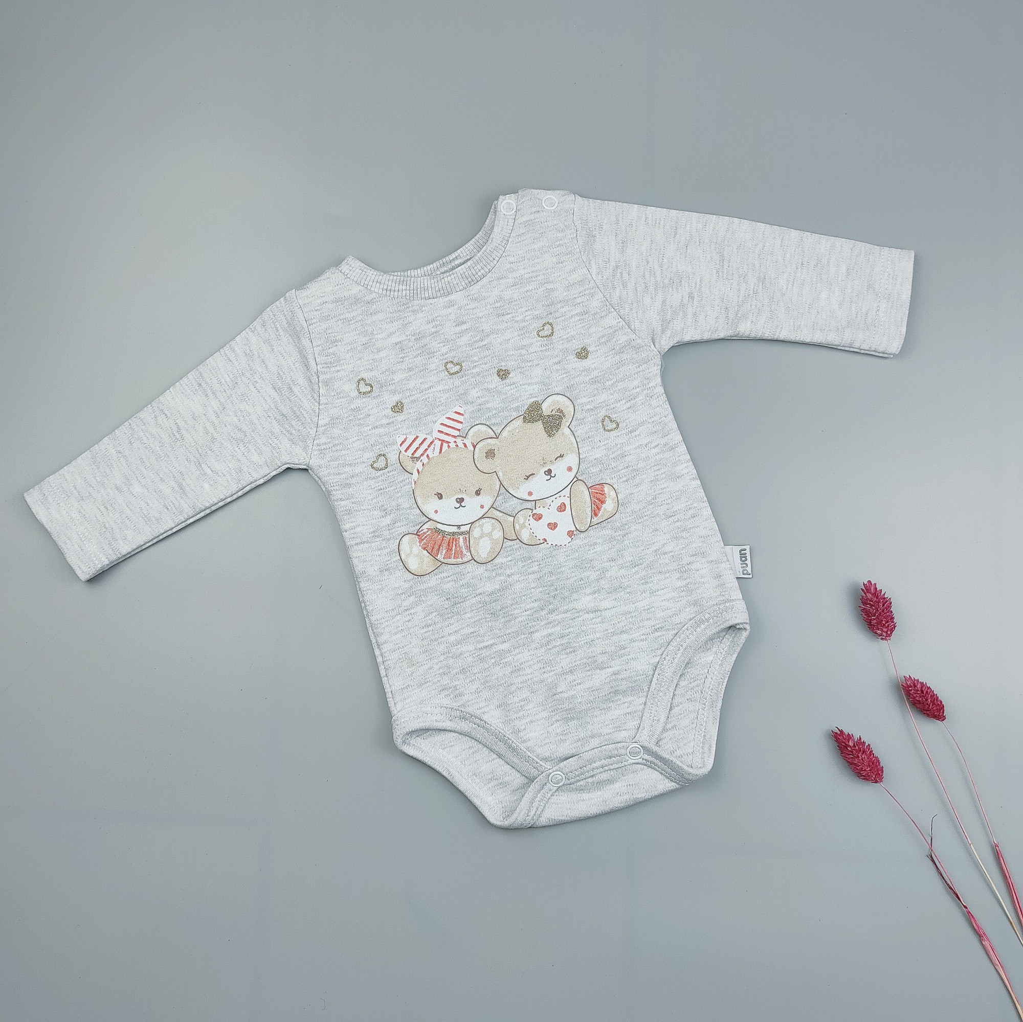 

Боді Puan Baby, 56см, сірий
