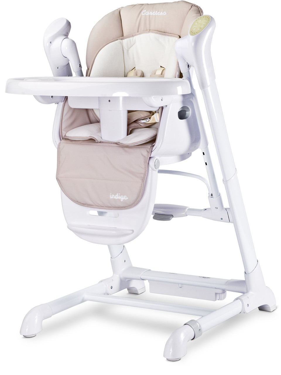 

Стульчик для кормления + качель 2 в 1 Caretero Indigo Light Grey