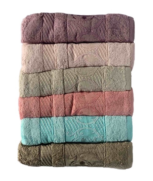 

Набор махровых полотенец Miss Cotton Bamboo Celena 70*140 6 шт (ts-6001102)