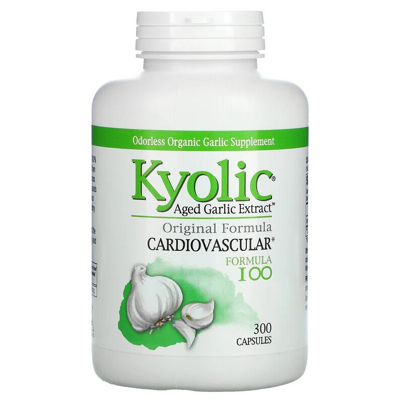 

Kyolic Aged Garlic Extract Cardiovascular Formula 100 300 капсул (4384303997)