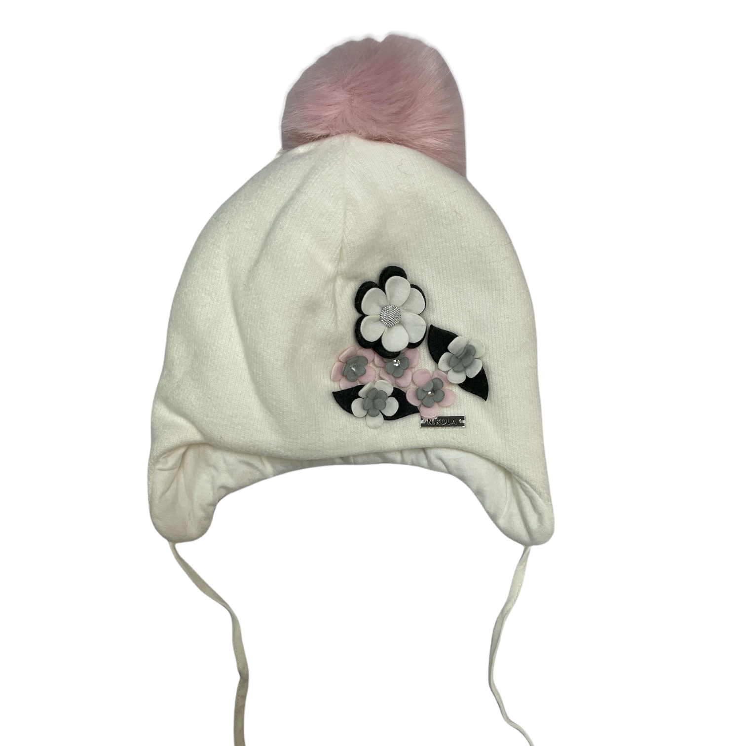 

Шапка для девочки Nikola 48см молочный MZ2589