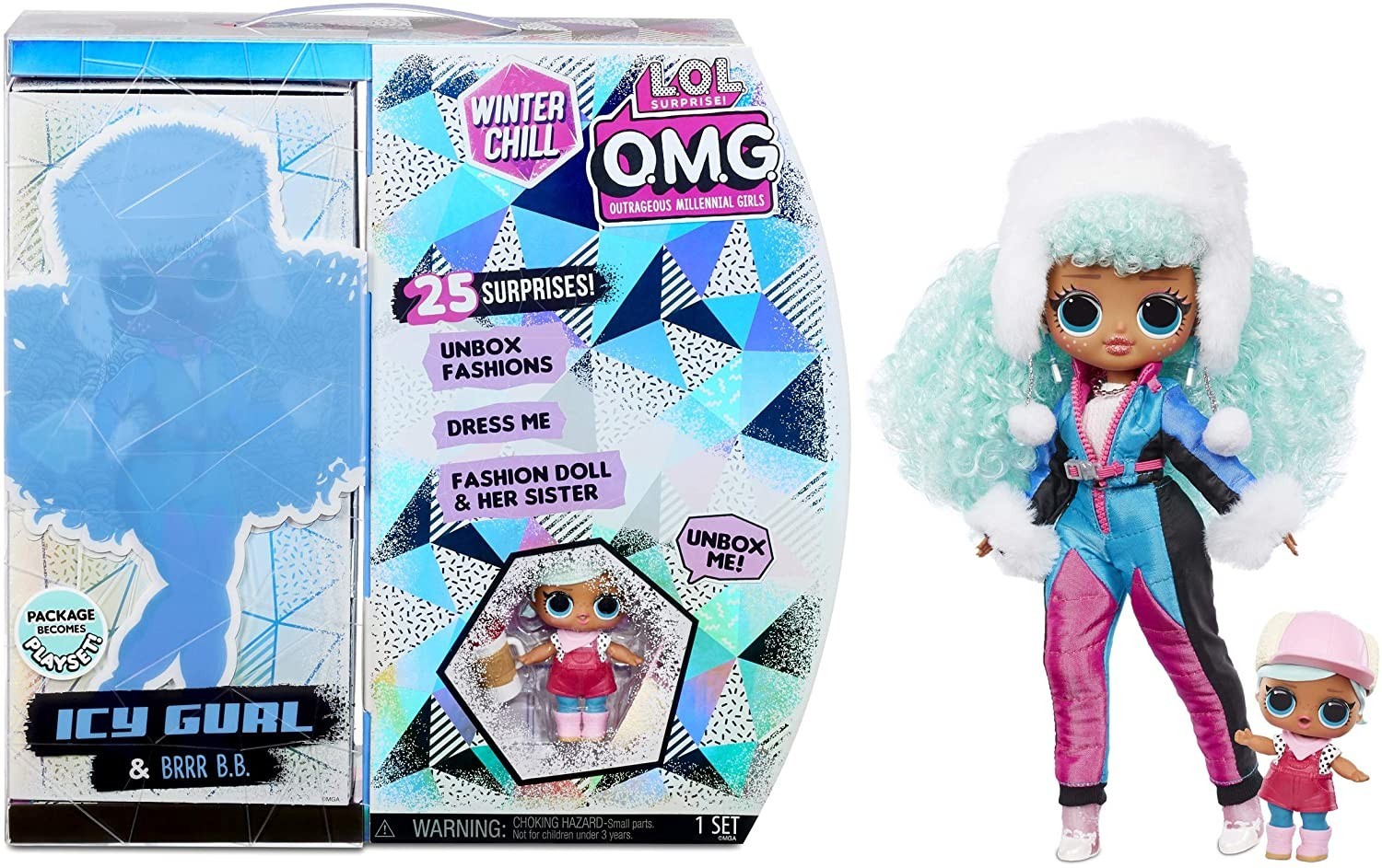 

Игровой набор с куклой L.O.L. Surprise! O.M.G Winter Chill Icy Gurl Ледяная леди
