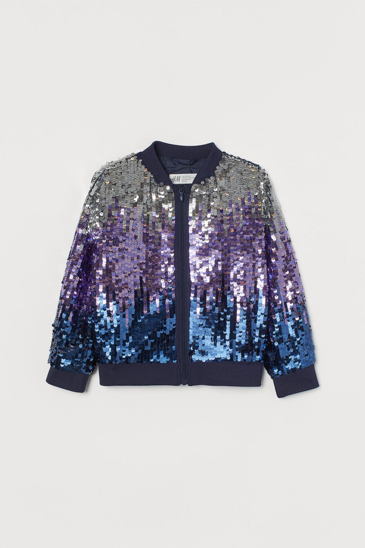 

Бомбер с пайетками H&M 140 (9-10y) Фиолетовый (6116-0867832002)