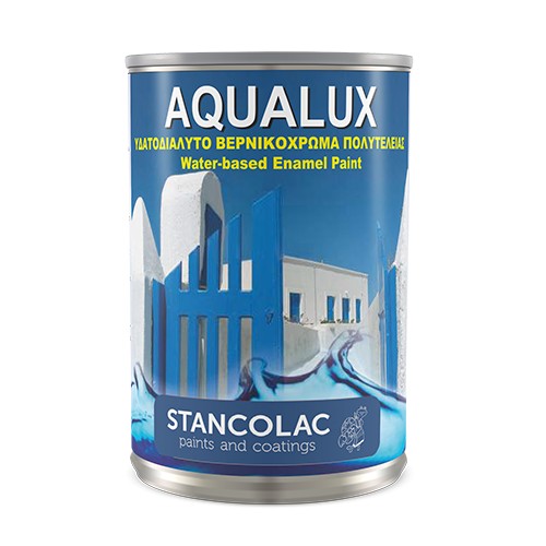 

Краска по металлу и дереву Stancolac Aqualux 2090 9 л Белая