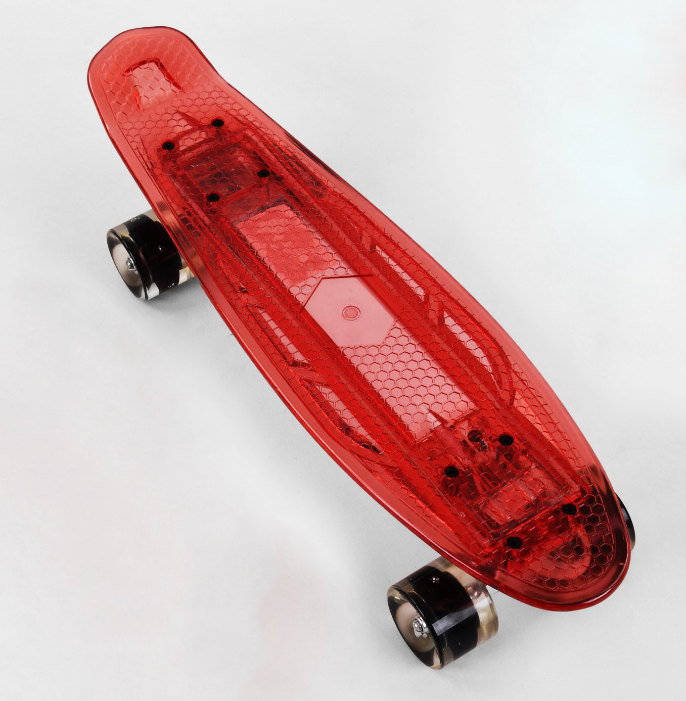 

Скейт Пенни борд Best Board прозрачная дека со светом, колёса PU со светом, зарядка USB. Grey (04523)