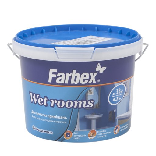

Краска интерьерная Farbex 4.2 кг (11688250)