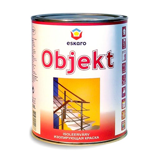 

Краска изолирующая Eskaro Objekt для стен и потолков 0.9 л (11015445)
