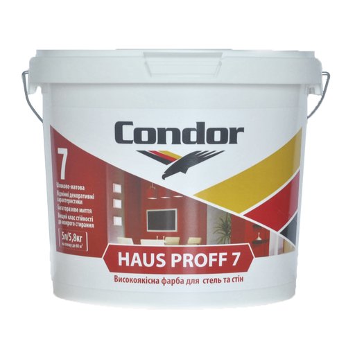 

Краска дисперсионная Condor Haus Proff 7 5 л (11403133)