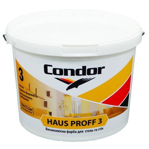 

Краска дисперсионная Condor Haus Proff 3 10 л (11403105)