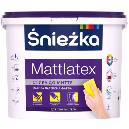 

Краска акриловая Sniezka Mattlatex 3л (12060111)