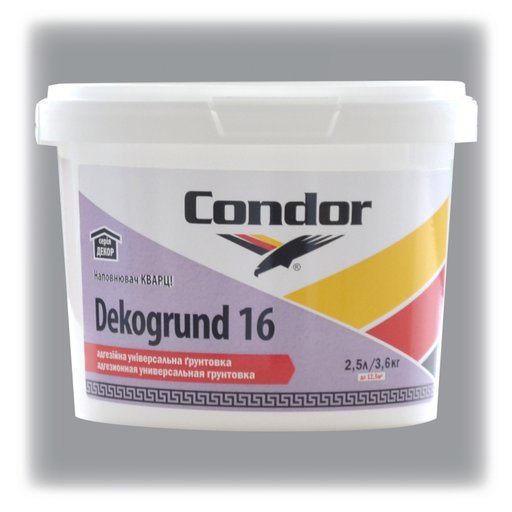 

Грунтовка Condor Dekogrund 16 2,5 л (11305245)