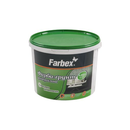 

Грунт-краска Farbex белая 7 кг (11604376)