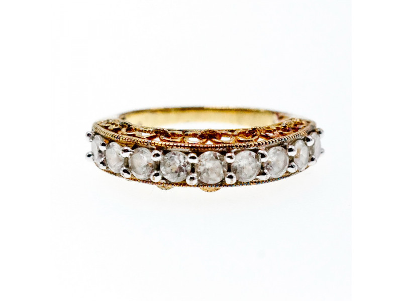 

Серебряное кольцо в позолоте с фианитами Блеск Натуральный Sky Jewelry 002261