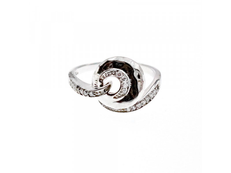 

Стильное Серебряное Кольцо с Фианитами 925 проба Sky Jewelry 002159