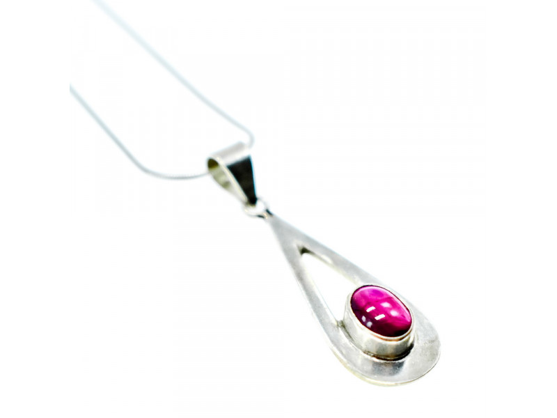 

Серебряная Цепочка с Кулоном Гранат Пироп Натуральный Sky Jewelry 001859