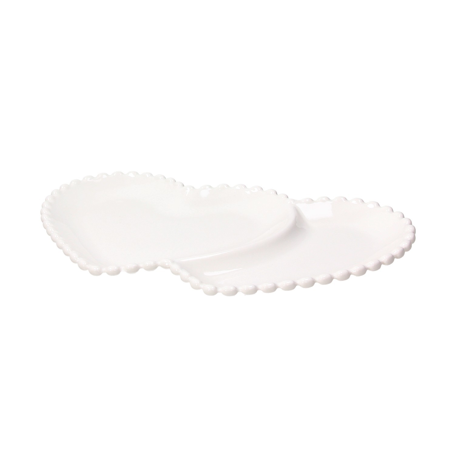 

Тарелка сервировочная Tognana Ornament Pearl, 30.5x18.5x2.5 см, фарфор, белый