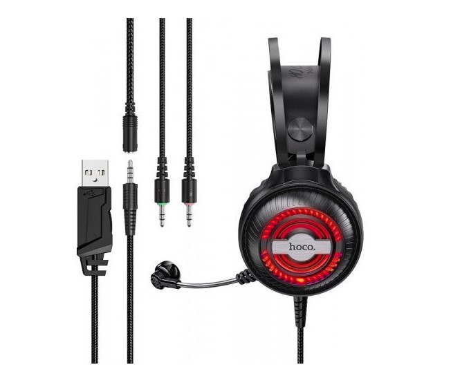 

Гарнитура Hoco W101 Streamer Gaming Wired Headphones Black