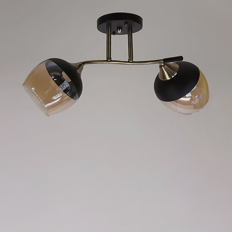

Люстра потолочная Light House SR-17008/2 AB L480*W180*H230 черный + бронза