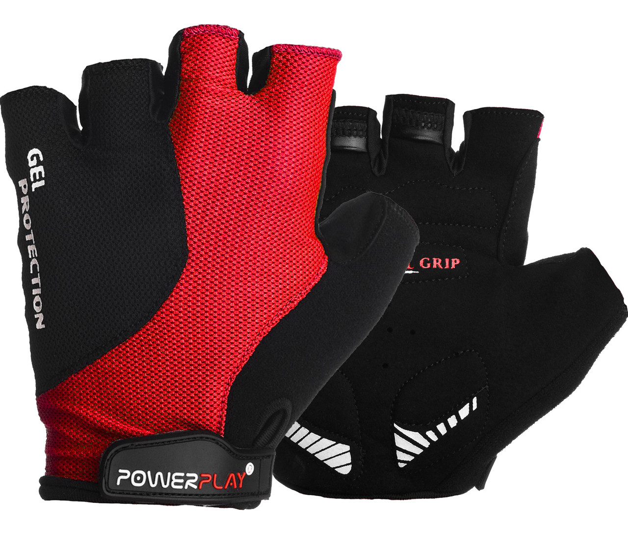 

Велорукавички PowerPlay 5028 C M Чорно-червоні