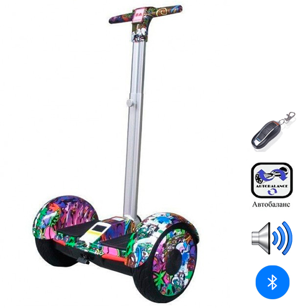 

Гироскутер-сигвей А8 2021 с ручкой Smart Balance Premium 10" Джунгли (Разноцветный)