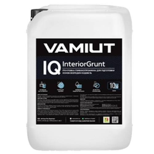 

Грунтовка для внутренних работ Vamiut IQ InteriorGrunt 10л