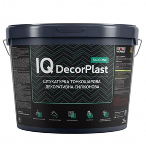 

Силиконовая декоративная штукатурка Vamiut IQ DecorPlast SILICONE камешковый 2,0мм 25кг