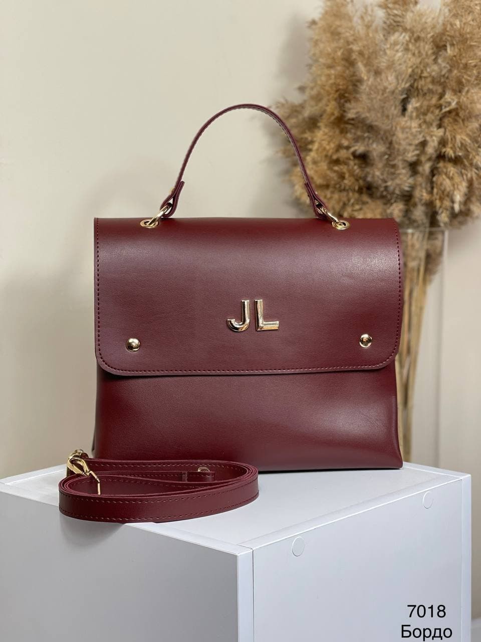 

Сумка жіноча JL портфель бордо