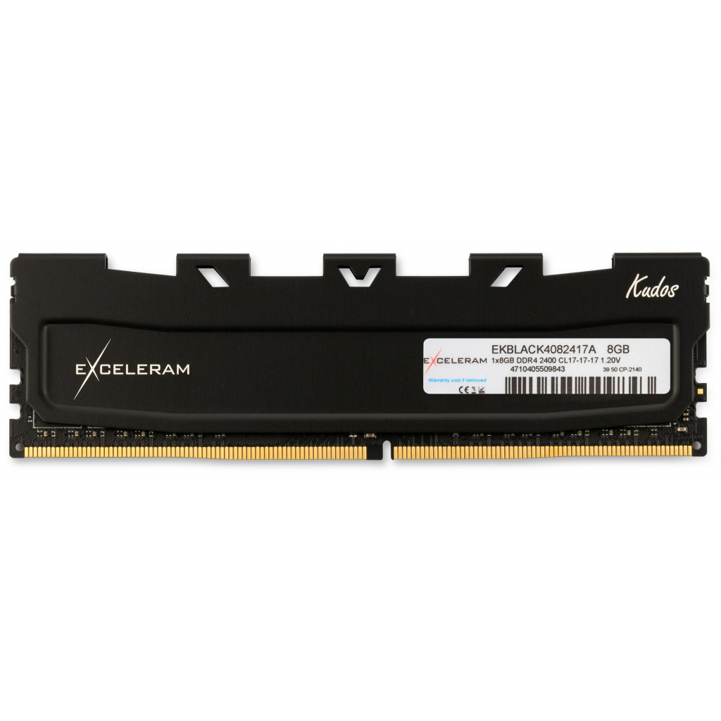 

Модуль памяти для компьютера DDR4 8GB 2400 MHz Red Kudos eXceleram (EKBLACK4082417A)