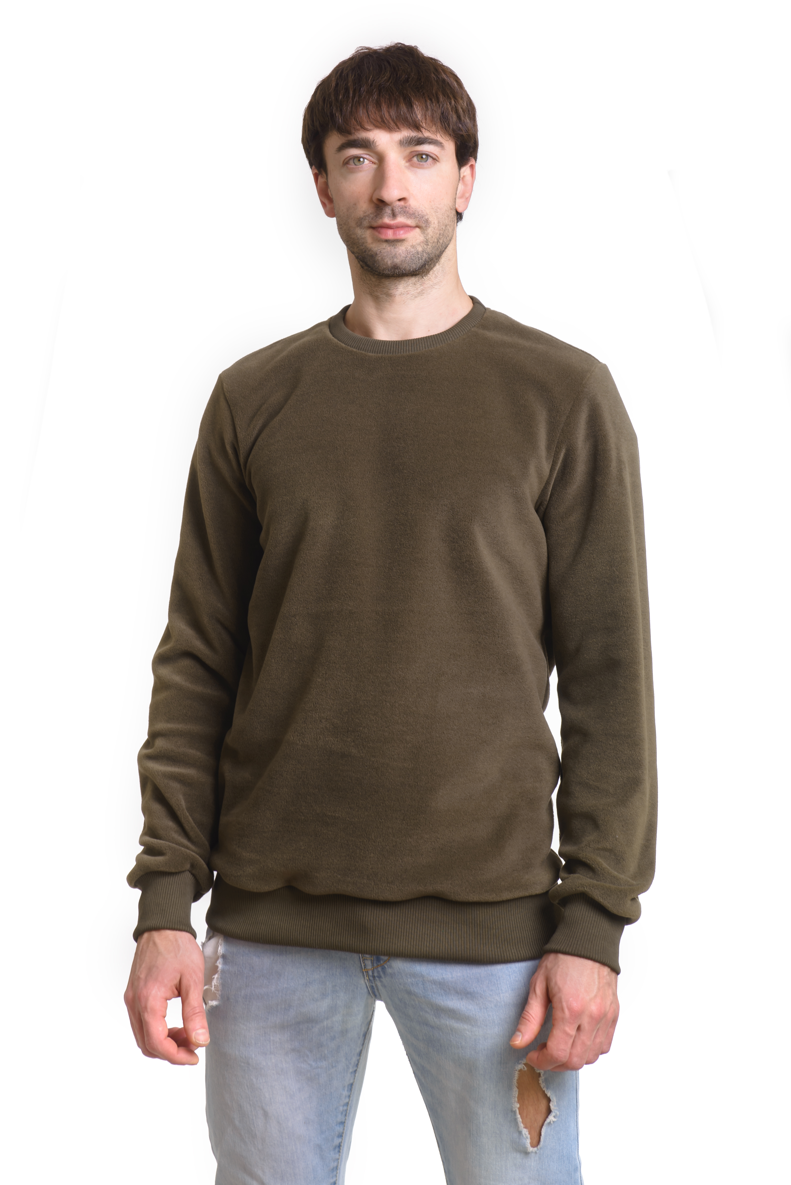 

Мужской Свитшот AndreStar Хаки XXL (6809)