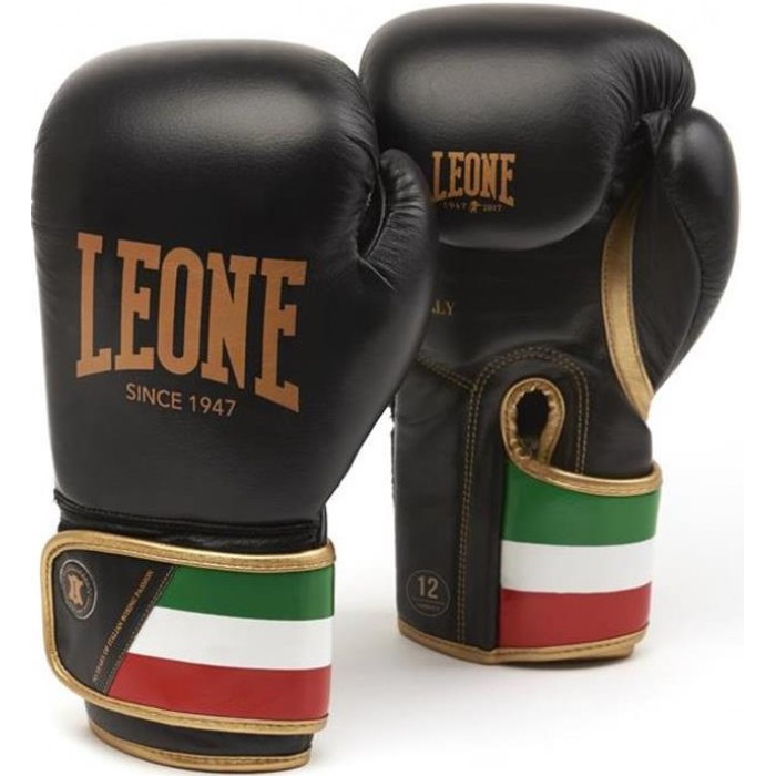 

Боксерские перчатки Leone Italy Black 10 Oz