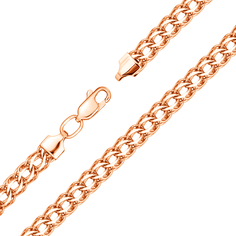 

Золотой браслет в плетении королевский бисмарк, 4мм 000101552 21 размера