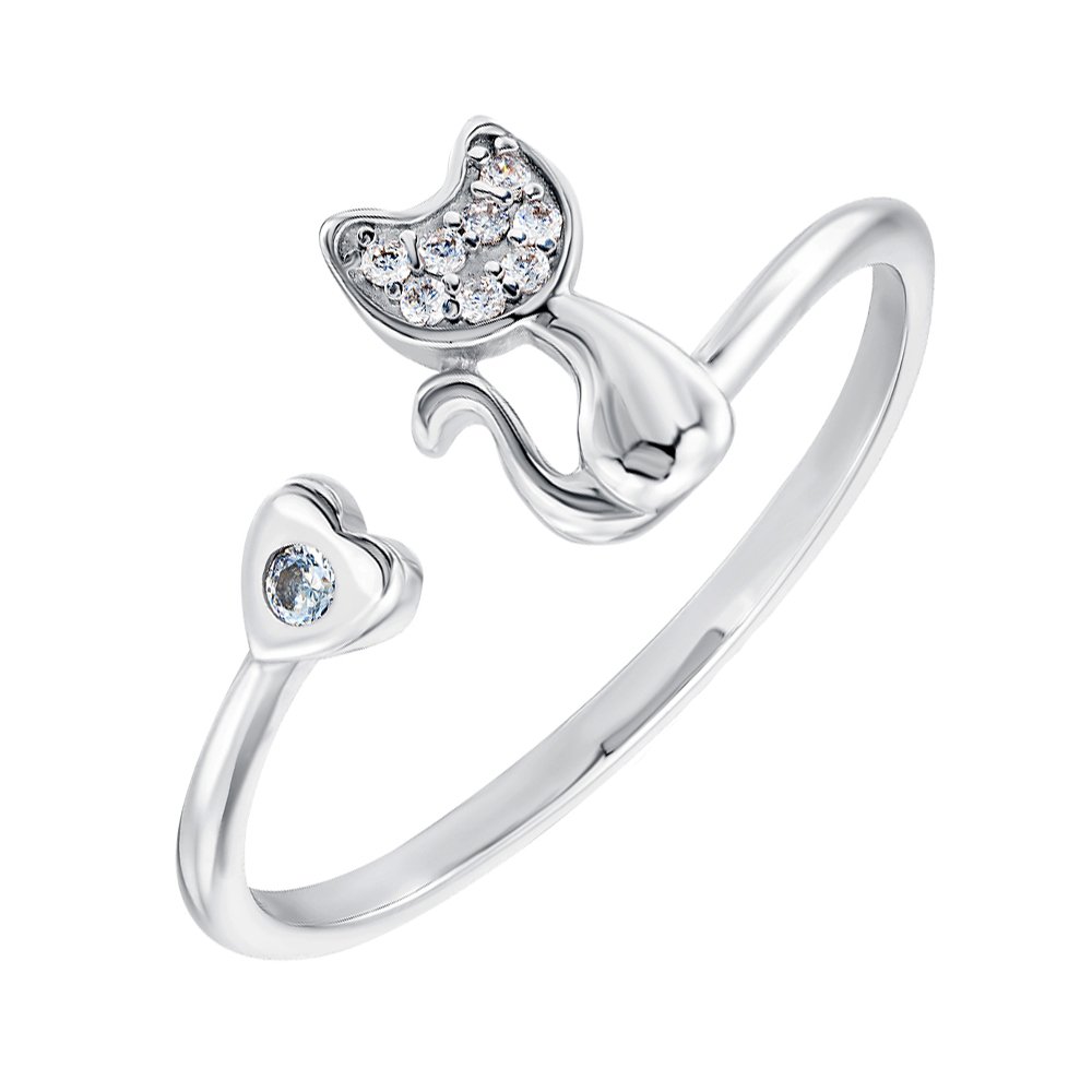 

Серебряное кольцо с фианитами 000149057 16 размера